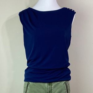 GONE!! (0156) WHBM Blue Blouse